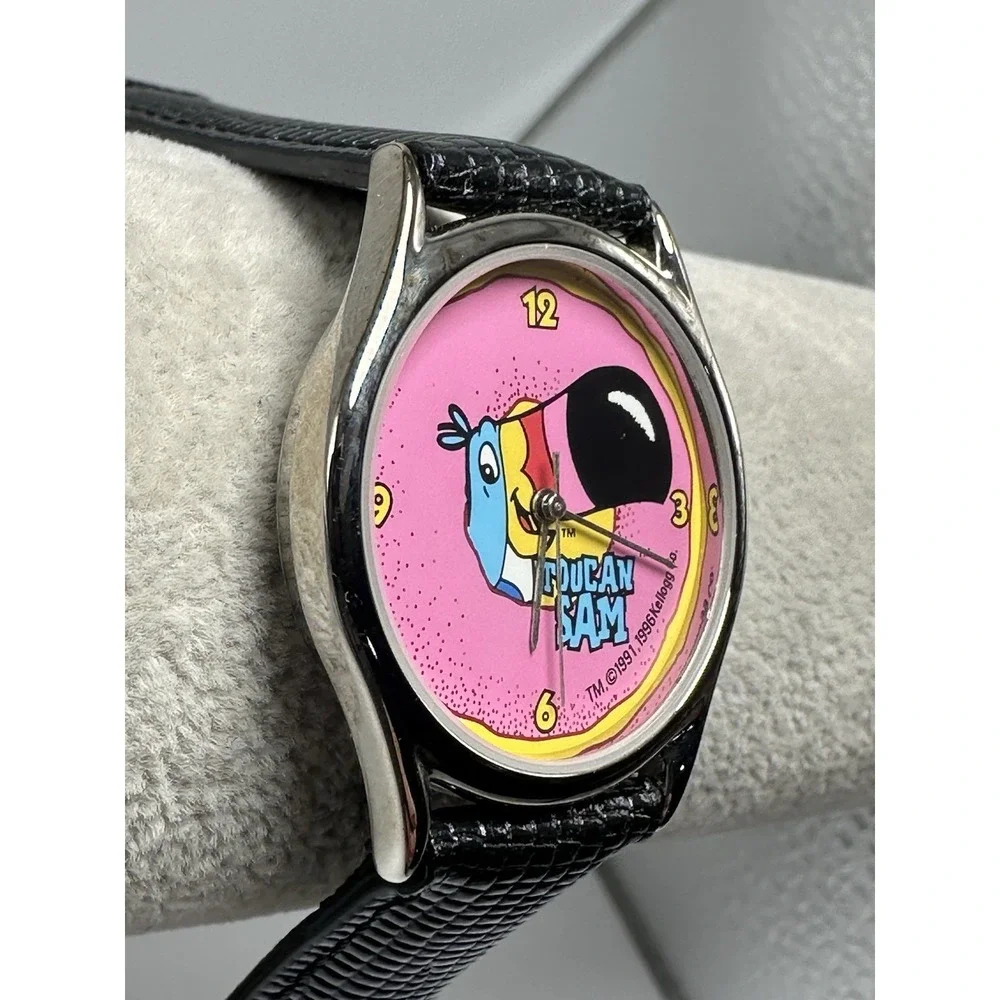 Kelloggs Vintage Toucan Sam Watch New Battery 1996 33MM 7.5